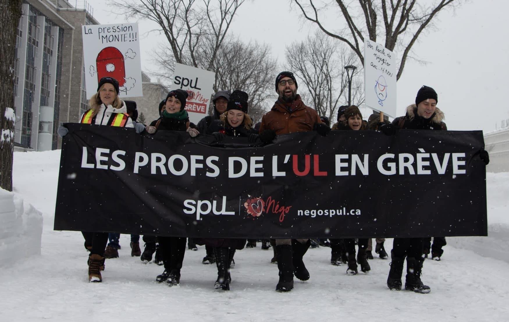 Les profs de l’Université Laval en grève
